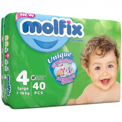 پوشک مولفیکس سایز 4 بسته 40 عددی molfix baby diaper
