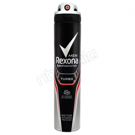 اسپری ضد تعریق مردانه رکسونا مدل توربو Turboحجم 200 میلی لیتر Rexona Turbo Antiperspirant Deodorant For Men