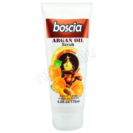 کرم دست و صورت بوسکیا مدل اسکراب لایه بردار پوست و جوان کننده روغن آرگان و زرد آلو Boscia Argan Oil Apricot Scrub 175 ml