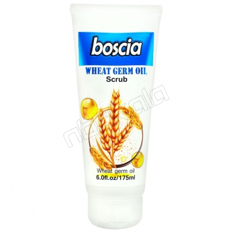 کرم دست و صورت بوسکیا مدل اسکراب لایه بردار پوست و جوان کننده روغن گندم Boscia Wheat Germ Oil 175 ml
