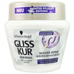 ماسک مو گلیس شوآرتسکوف ترمیم مو کراتینه زمستانه Schwarzkopf Gliss Kur Winter Repair Keratin 300ml Hair Repair