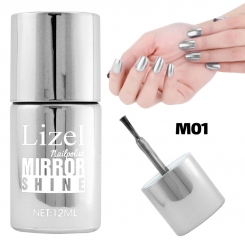 لاک ناخن آینه ای لیزل شماره 01 Lizel Nail Polish Mirror Shine 12 ml