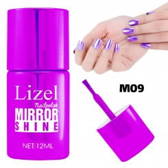 لاک ناخن آینه ای لیزل شماره 09 Lizel Nail Polish Mirror Shine 12 ml