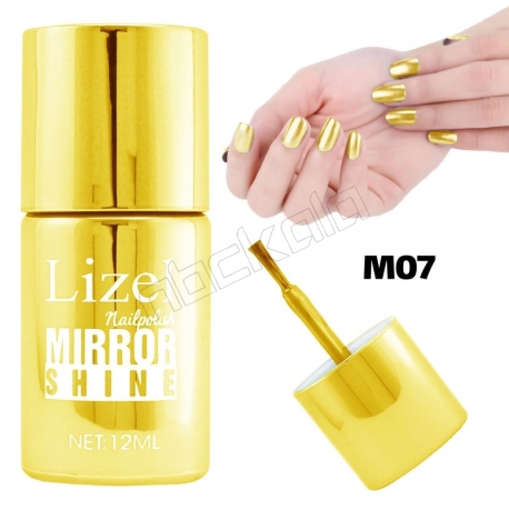 لاک ناخن آینه ای لیزل شماره 07 Lizel Nail Polish Mirror Shine 12 ml