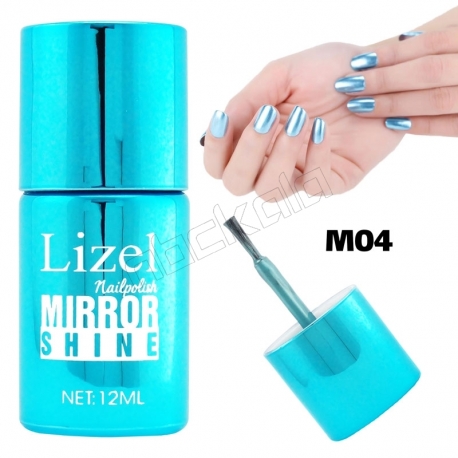 لاک ناخن آینه ای لیزل شماره 04 Lizel Nail Polish Mirror Shine 12 ml