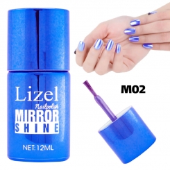 لاک ناخن آینه ای لیزل شماره 02 Lizel Nail Polish Mirror Shine 12 ml