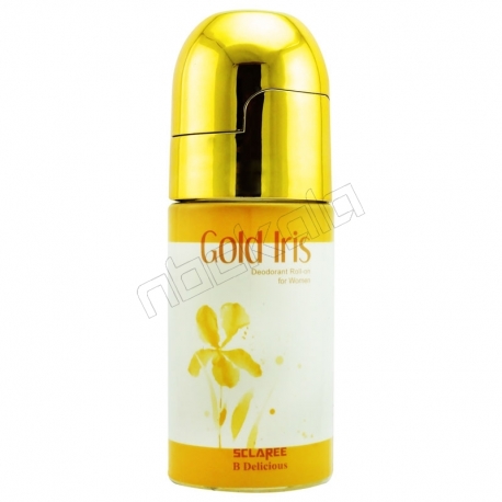 مام اسکلاری رولی زنانه مدل گلد آیریس بی دلیشس Sclaree Deodorant Gold Iris B Delicious For Women 50 ml