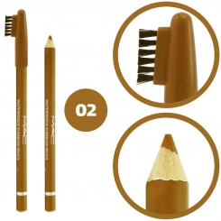 مداد ابرو مک ضدآب مدل فرچه دار شماره 02 Mac Waterproof Eyebrow Pencil