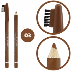 مداد ابرو مک ضدآب مدل فرچه دار شماره 03 Mac Waterproof Eyebrow Pencil