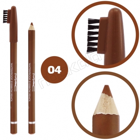 مداد ابرو مک ضدآب مدل فرچه دار شماره 04 Mac Waterproof Eyebrow Pencil