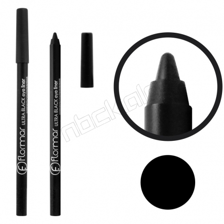 خط چشم فلورمار مدل مدادی مداد سرمه بسیار مشکی Flormar Ultra Black Eye Liner Pencil
