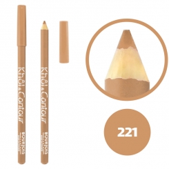 خط چشم خط لب خل اند کونتور بورژوآ ضدآب شماره 221 Bourjois Khol & Contour Waterproof Eyeliner Lipliner Pencil