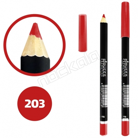 خط چشم خط لب دوسه ضدآب شماره 203 Doucce Waterproof Eyeliner Lipliner Pencil