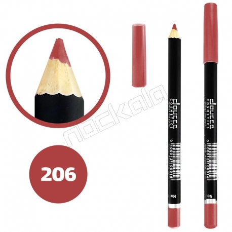 خط چشم خط لب دوسه ضدآب شماره 206 Doucce Waterproof Eyeliner Lipliner Pencil