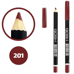 خط چشم خط لب گاش ضدآب شماره 201 Gosh Waterproof Eyeliner Lipliner Pencil