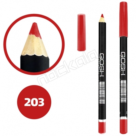 خط چشم خط لب گاش ضدآب شماره 203 Gosh Waterproof Eyeliner Lipliner Pencil