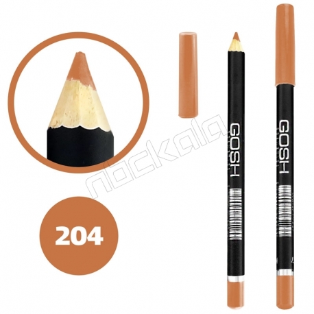 خط چشم خط لب گاش ضدآب شماره 204 Gosh Waterproof Eyeliner Lipliner Pencil