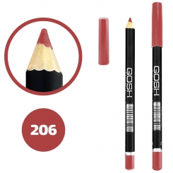 خط چشم خط لب گاش ضدآب شماره 206 Gosh Waterproof Eyeliner Lipliner Pencil