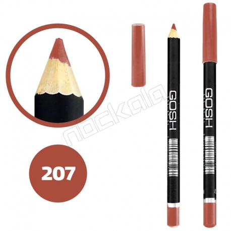 خط چشم خط لب گاش ضدآب شماره 207 Gosh Waterproof Eyeliner Lipliner Pencil