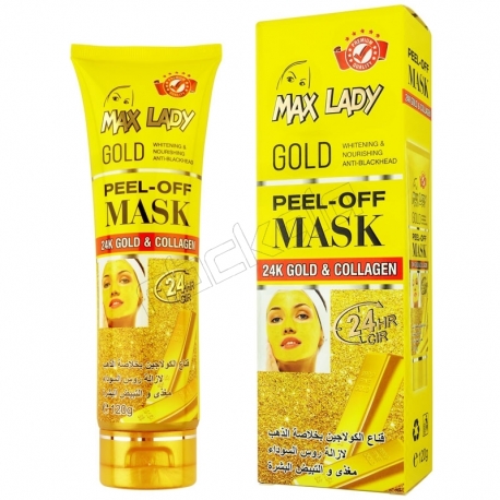 ماسک صورت مکس لیدی مدل ماسک طلا حاوی عصاره کلاژن Max Lady Gold Mask Collagen Extract 120g MX-2151