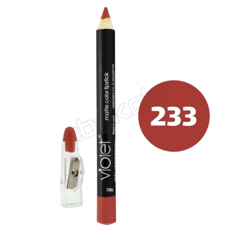 رژ لب مدادی ویولت مدل مداد خط چشم و خط لب ضدآب شماره 233 Violet Lip Liner & Eye Liner Waterproof Pencil
