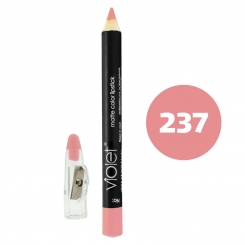 رژ لب مدادی ویولت مدل مداد خط چشم و خط لب ضدآب شماره 237 Violet Matte Lip Liner & Eye Liner Lipliner Waterproof Pencil