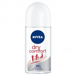 مام ضدتعریق زنانه نیوآ مدل Dry Comfort حجم 50 میلی لیتر Nivea Dry Comfort Roll-On Deodorant For Women 50ml