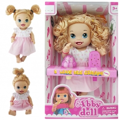 عروسک خارجی بستنی خور مدل Abby Doll موزیکال Abby Doll i love ice creem