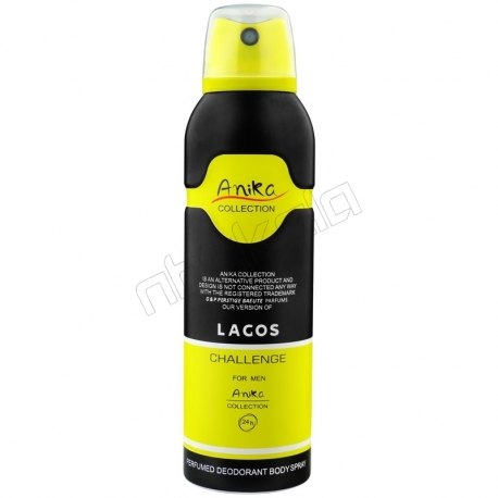 اسپری خوشبو کننده بدن آنیکا مردانه مدل لاکوسته شماره 02 حجم 200 میلی لیتر Anika Lacoste Body Spray For Men
