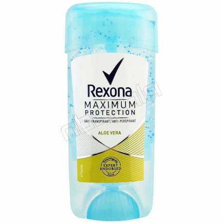 مام رکسونا ژله ای دانه دار مردانه زنانه آلوئه ورا 48 ساعته بادوام Rexona Deodorant Aloe Vera 73 g