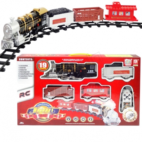 اسباب بازی قطار کنترلی دودزا و صدادار برند TIMELY مدل 3054