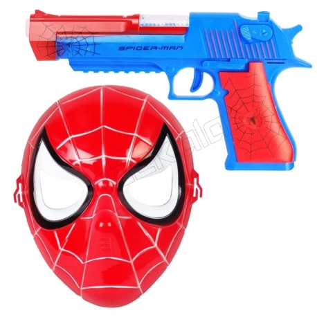اسباب بازی تفنگ و نقاب اسپایدرمن دودزا-مرد انکبوتی SPIDER MAN 236-21A