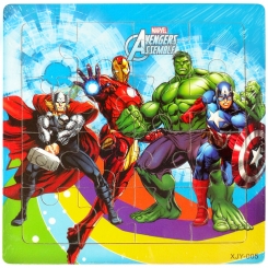 پازل چوبی اونجرز انتقام جویان 15 در 15 سانت خارجی Avengers Puzzle XJY-005
