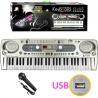 پیانو ارگ کیبورد ورک استیشن مدل 54 کلیده یو اس بی خور با میکروفون فول Electronic Keyboard Workstation MQ-824USB