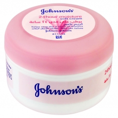 کرم مرطوب کننده جانسون مدل سافت کرم 24 ساعته Johnsons 24 hour moisture soft cream