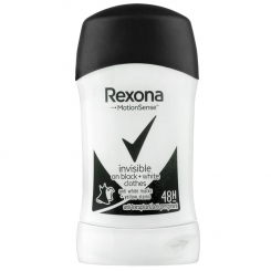 مام رکسونا صابونی مردانه زنانه اینویزیبل بلک اند وایت 48 ساعته بادوام Rexona Deodorant Invisible Black & White 40 ml