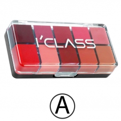 پالت رژ لب آی کلاس مدل A سری 10 رنگ I'CLASS Lip Gloss Palette A 10 Colors