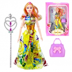 عروسک ست باربی با کیف و عصای جادویی باربی چند رنگ Fashion Barbie No.682