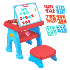 میز و صندلی تحریر کودک آوا مدل آبی رنگ AMT1213
