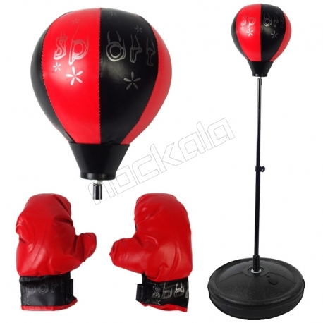 ست کیسه بوکس پایه دار اسپورت مدل J202 به همراه دستکش Sport Boxing Set Punching Ball