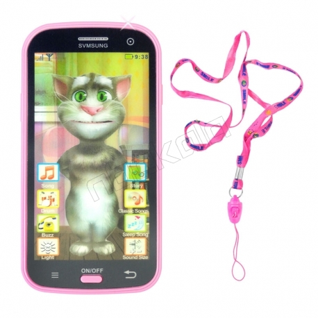 موبایل لمسی اسباب بازی مدل موبایل گربه تام سخنگو Talking TOM Mobile Toy GS998-1