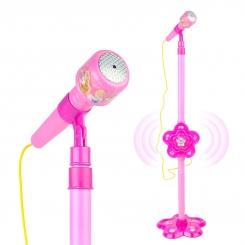 میکروفون اسباب بازی پایه دار سیندرلا راپونزل مدل Microphone MP3 Star Party