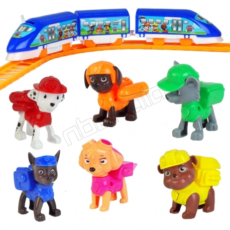 ست ترن قطار باطری خور سگهای نگهبان پاو پاترول PAW PATROL DOGS 866-11