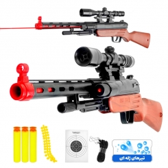 تفنگ ساچمه ای دوربین دار لیزری مدل 4در1 تیر HENG HUA CHANG Mundo Gun System HHC-307