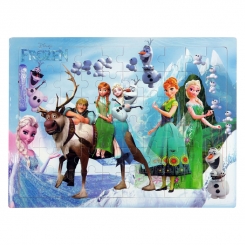 پازل چوبی فروزن 60 تکه 30 در 23 سانت Frozen Elsa Anna Puzzle