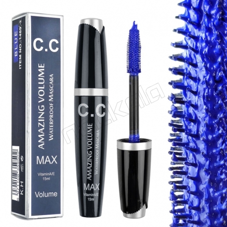 ریمل سی سی مدل مکس سر ژله ای رنگ آبی و ضد آب C.C Amazing Volume Waterproof Blue Mascara No.1489-2