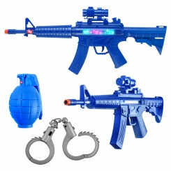 ست تفنگ با نارنجک و دستبند پلیس الیت روکارتی POLICE Gun Set Elite