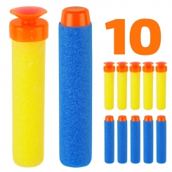 تیر اسفنجی بادکش دار و ساده اسباب بازی مدل 10 عددی Toy Sponge Bullet Foam Bullets 10 pcs