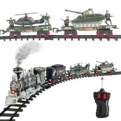 قطار کنترلی موزیکال دودزا کلاسیک حمل ادوات و نیروهای جنگی No138-2