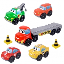 ماشین های ساختنی زرین تویز 5 مدل Zarrin toys 5 vehicles transport series